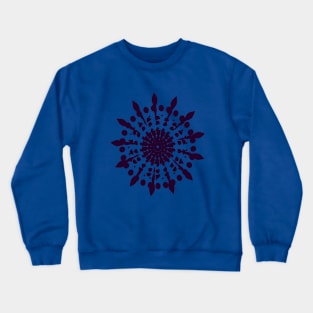 flower of life purple mandala design Crewneck Sweatshirt